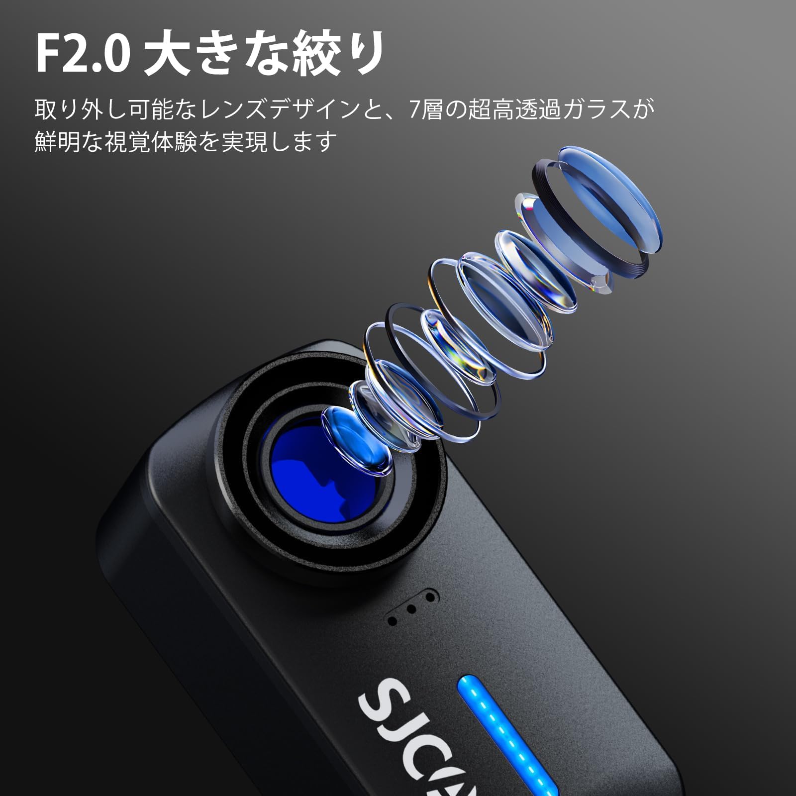 Amazon | SJCAM C110PLUS 小型アクションカメラ ウェアラブルカメラ